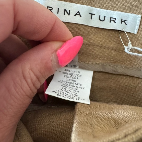 Trina Turk Women's Sun Tie Front Flowy Short Tan NWT - Picture 5 of 13